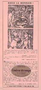 [RAPIN] BASEZ LA MONNAIE ! - Tract de Maurice Rapin du 23 dcembre 1957 (La Tendance Populaire Surraliste, Maurice Rapin, 1957)