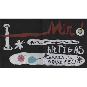 [MIRO] MIRO and ARTIGAS. Sculpture in Ceramic (couverture lithographiée) - Entretien avec Rosamond Bernier. Catalogue d'exposition Pierre Matisse Gallery (1956)