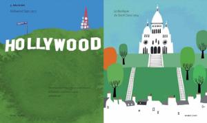 WHY LA ? Pourquoi Paris ? An Artistic pairing of Two Iconic Cities - Diane Ratican. Illustrations de Nick Lu et Eric Giriat