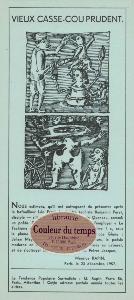 [RAPIN] VIEUX CASSE-COU PRUDENT - Tract de Maurice Rapin du 23 dcembre 1957 (La Tendance Populaire Surraliste, Maurice Rapin, 1957)