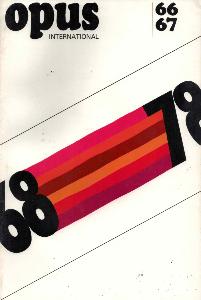 OPUS INTERNATIONAL, n66/67 (printemps 1978) - 68-78 (couv. de Michel GUILLET)