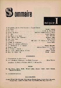 BIZARRE, n°1 - Mai 1955 - Collectif