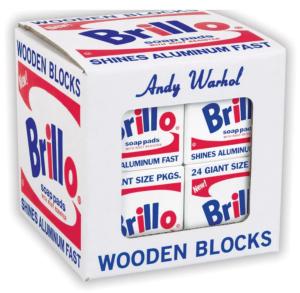 [WARHOL] ANDY WARHOL Brillo Wooden Blocks - Huit blocs de bois