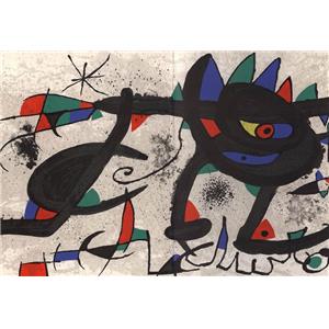 [MIRO] MIRÓ. Paintings, Gouaches, SOBRETEIXIMS, Sculpture, Etchings (lithographie) - Catalogue d'exposition Pierre Matisse Gallery (1973)
