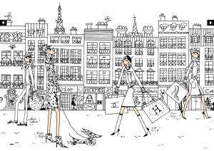 PARISIENNES. Coloriage/Coloring Book + STICKERS - By Carlotta