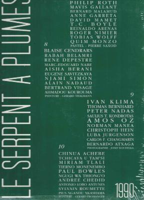 [COLLECTIF, revue] LE SERPENT A PLUMES. "Récits et fictions courtes". Année 1990 : numéros 7, 8,9 et 10 - Collectif