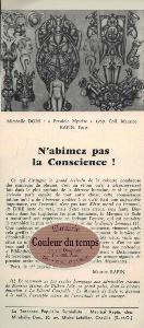 [RAPIN] N'ABÎMEZ PAS LA CONSCIENCE ! - Maurice Rapin. Illustration de Mirabelle Dors (La Tendance Populaire Surréaliste, Mirabelle Dors et Maurice Rapin, 1963)