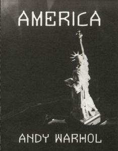[WARHOL] AMERICA - Andy Warhol