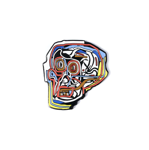 BASQUIAT MASK PIN