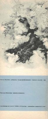 [SCHULTZE] BERNARD SCHULTZE. Reliefs et dessins - Texte de Julien Alvard. Catalogue d'exposition (Daniel Cordier, 1962)
