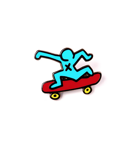 HARING SKATEBOARDER PIN