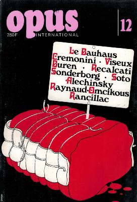 OPUS INTERNATIONAL, n°12 (juin 1969) - Couverture Jean CRITON
