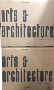 ARTS & ARCHITECTURE 1945-49 : volumes 1-5/ARTS & ARCHITECTURE 1950-54 : volumes 6-10 - Edition dirigée par David F. Travers