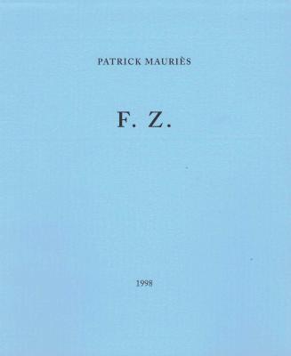 [F. ZERI] F. Z. Le regard de l'histrion - Patrick Mauriès