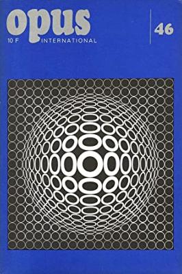 OPUS INTERNATIONAL, n°46 (septembre 1973) - Couverture de V. VASARELY
