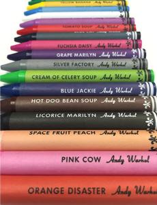 ANDY WARHOL SOUP CAN - Boîte de 18 crayons de couleur (modèle violet)