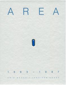AREA 1983-1987 - Eric Goode et Jennifer Goode