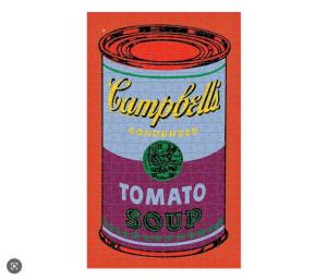 ANDY WARHOL Campbell's Soup 300 Piece Puzzle - Puzzle de 300 pièces