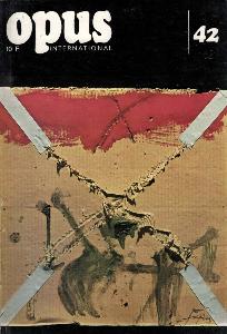 OPUS INTERNATIONAL, n°42 ( mars 1973) - Couverture d'Antoni TAPIES